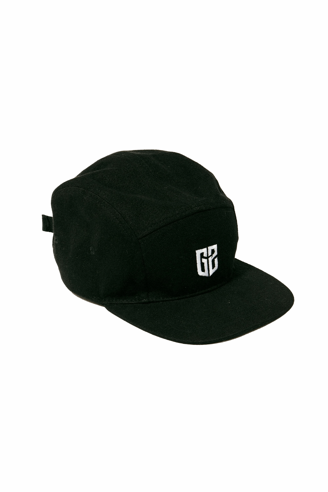 Black G2 Esports essentials 5-panel cap - a sleek accessory to complete your style while supporting your favorite esports team