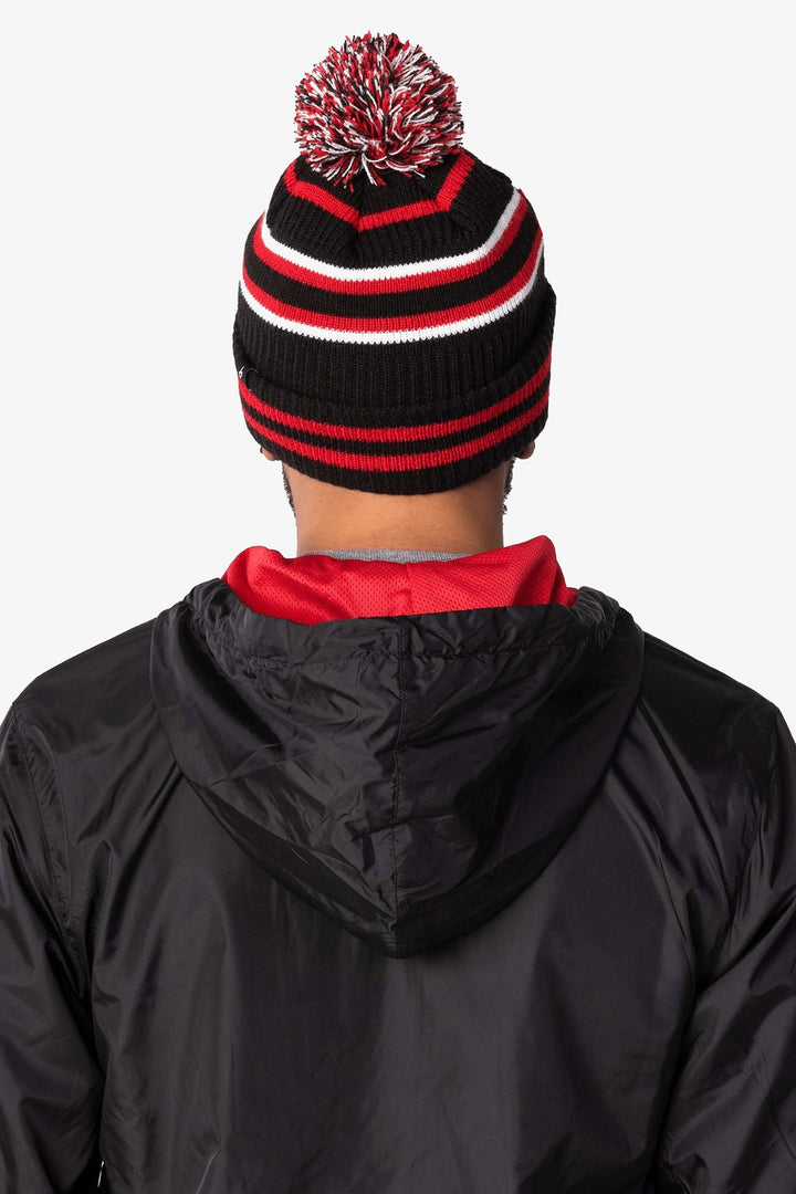 G2 x New Era Lifestyle Bobble Cuff Beanie Red/Black/White